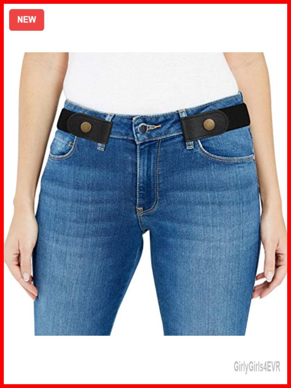 No Buckle Invisible Elastic Stretch Belt for Jeans, Unisex